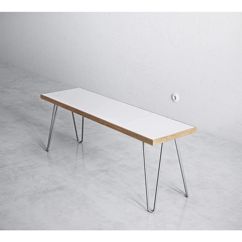 Scandinavian Style Birch Ply Formica Desk - RizAndMicaMake