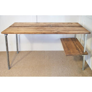 Scaffold Desk with Shelf+Wheels - RizAndMicaMake
