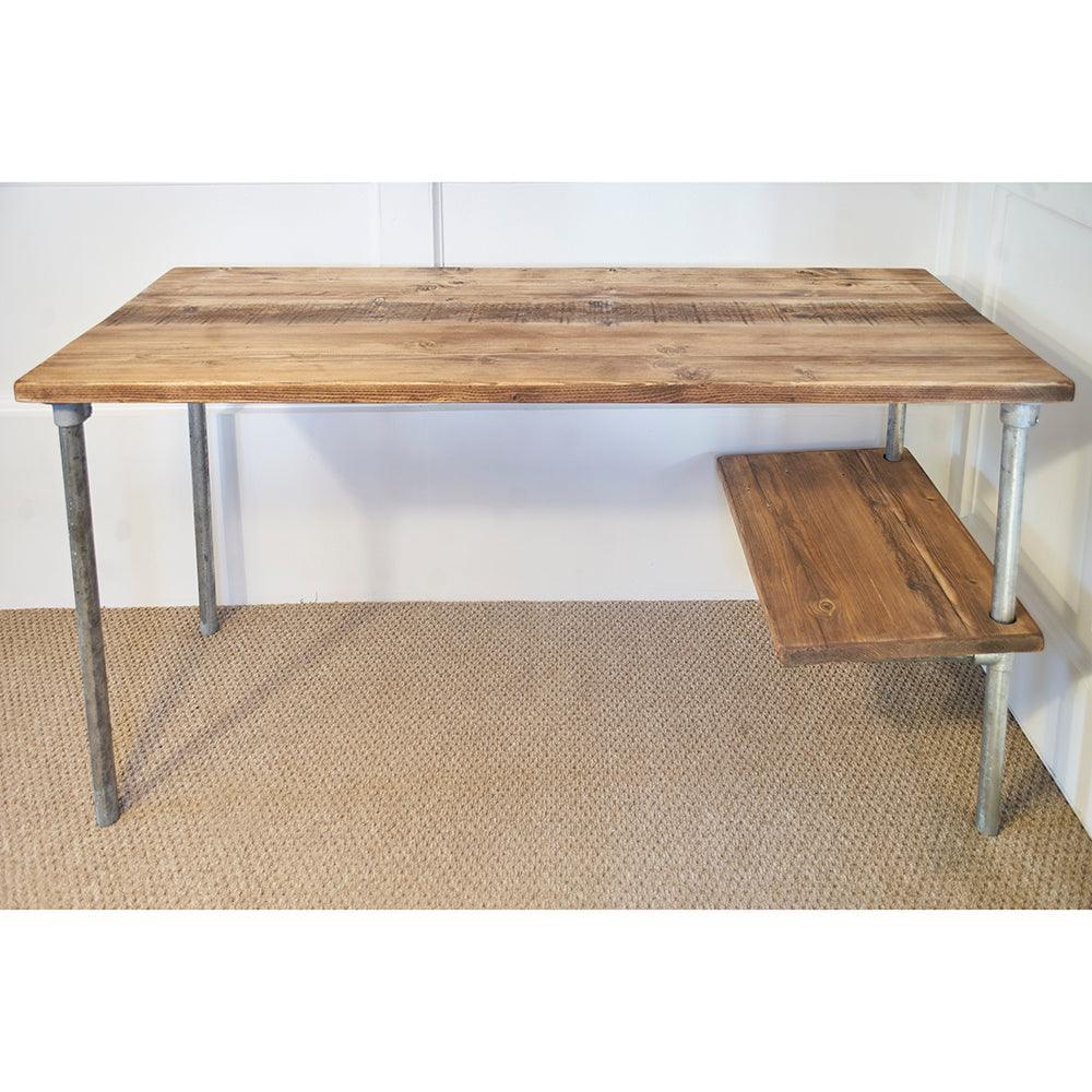 Scaffold Desk with Shelf+Wheels - RizAndMicaMake