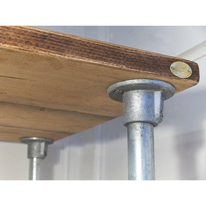 Scaffold Desk with Shelf+Wheels - RizAndMicaMake