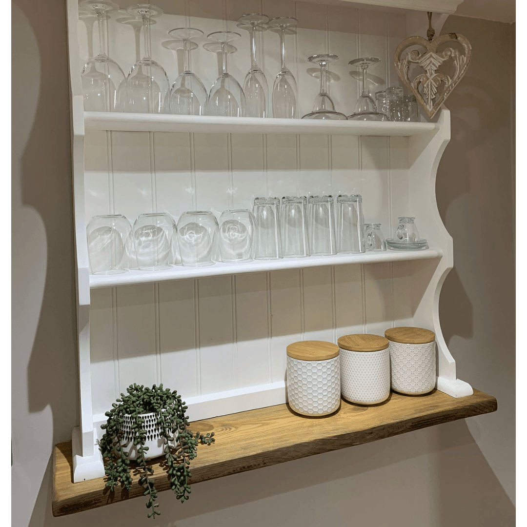Reclaimed Wood Shelf- No Brackets - RizAndMicaMake