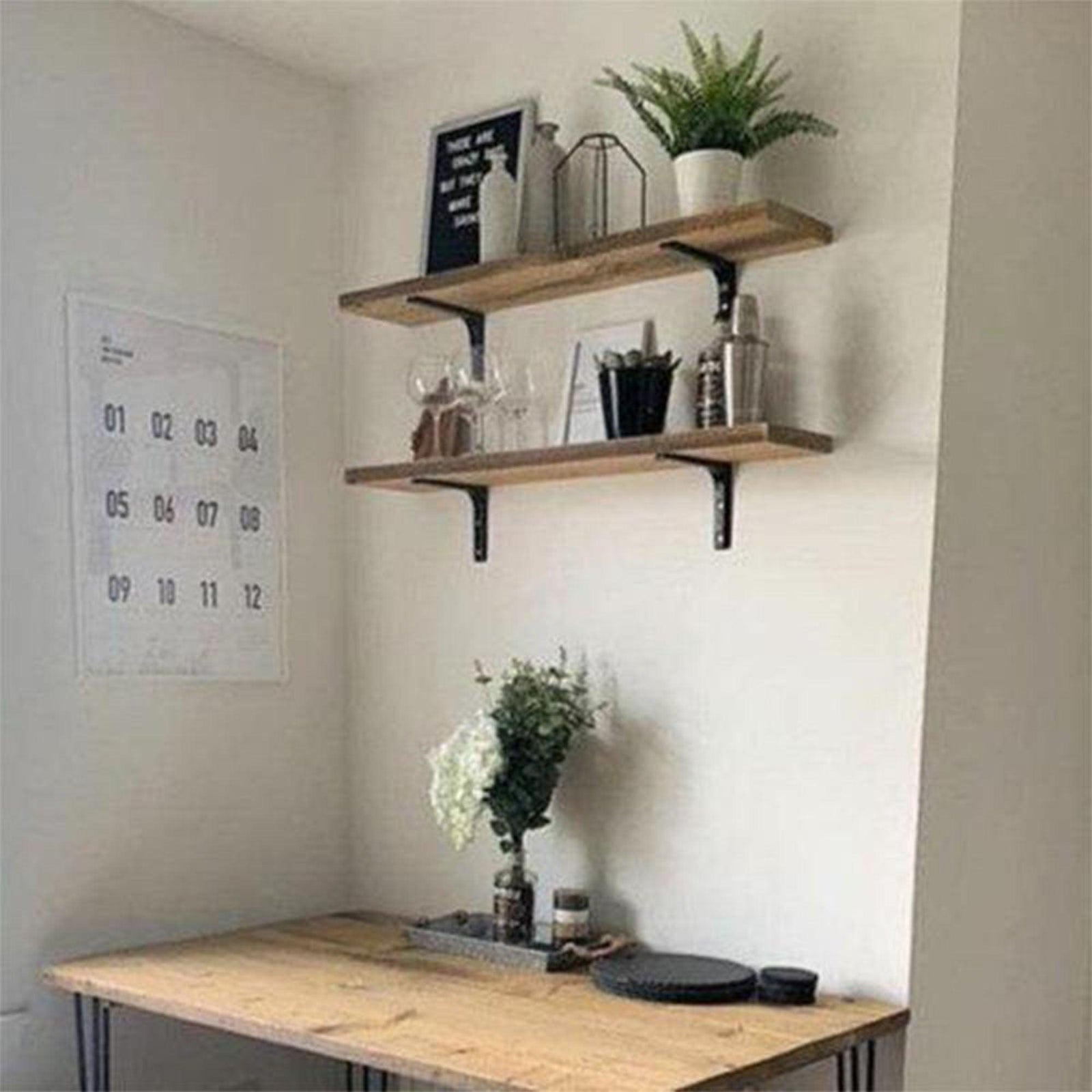 Reclaimed Wood Shelf- No Brackets - RizAndMicaMake