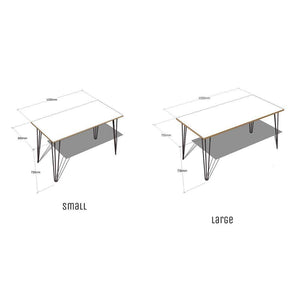 Scandinavian Style Birch Ply Formica Desk - RizAndMicaMake