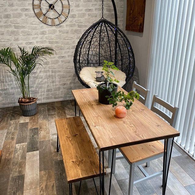Hairpin Dining Table - RizAndMicaMake