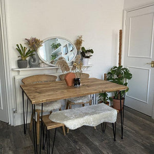 Hairpin Dining Table RizAndMicaMake