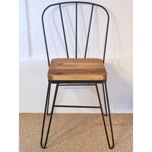 Hairpin Dining Chair Made with Reclaimed Wood- Available in a Range of Finishes