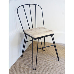 Hairpin Dining Chair Made with Reclaimed Wood- Available in a Range of Finishes
