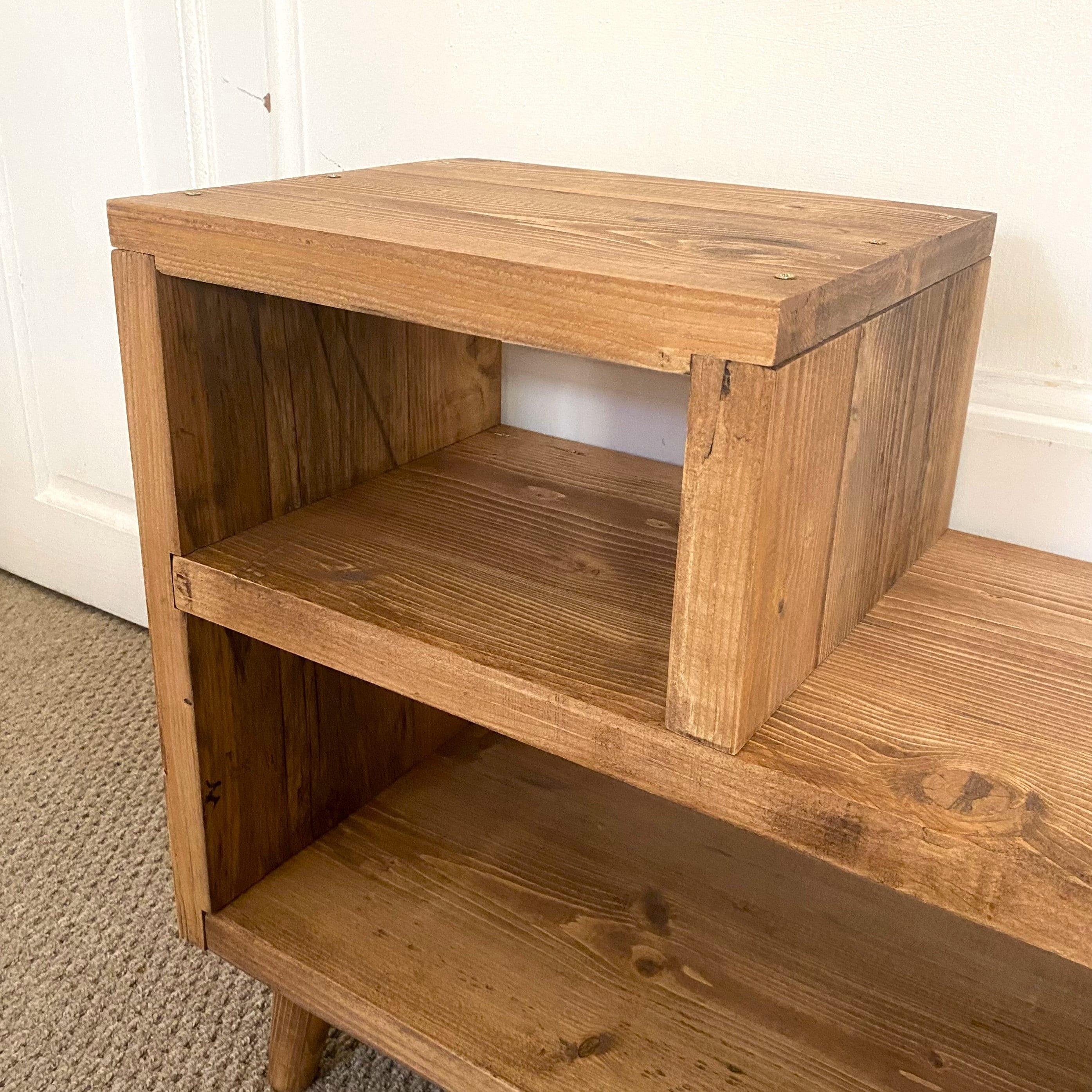 Wooden Hallway Seating, Reclaimed Boards with Turned Legs and a Customisable Finish