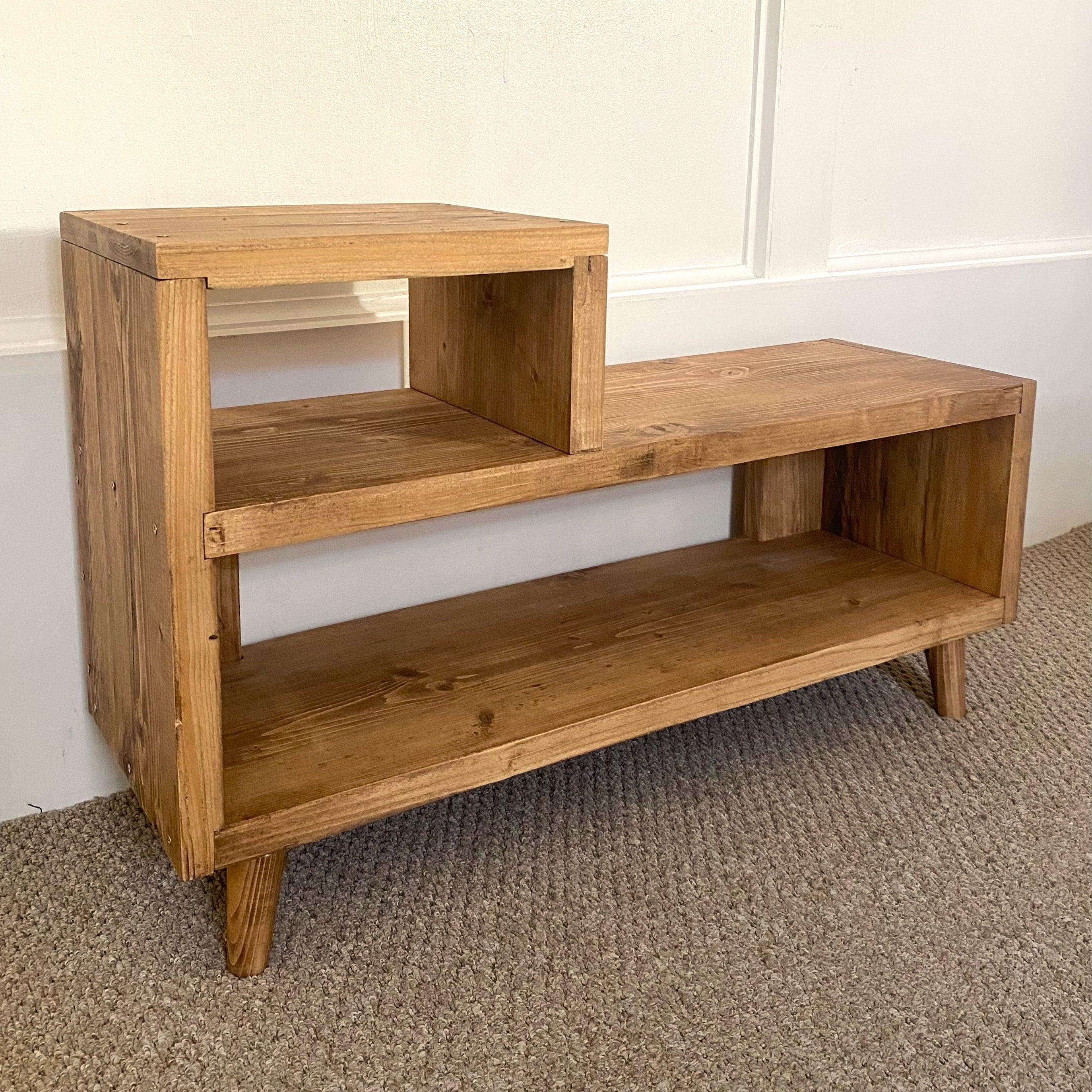 Wooden Hallway Seating, Reclaimed Boards with Turned Legs and a Customisable Finish