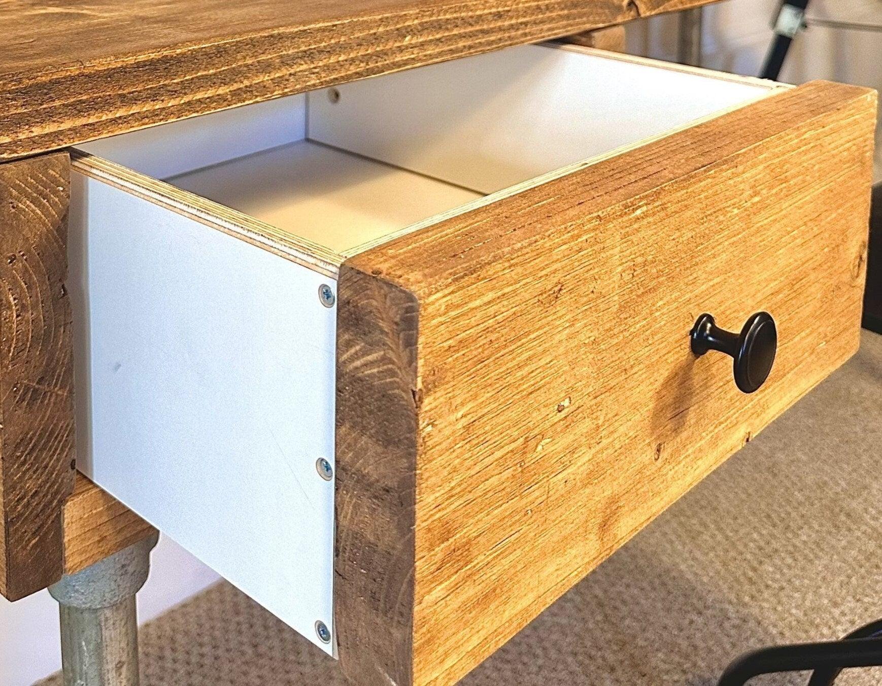 Reclaimed Drawer Add on For Table or Desk