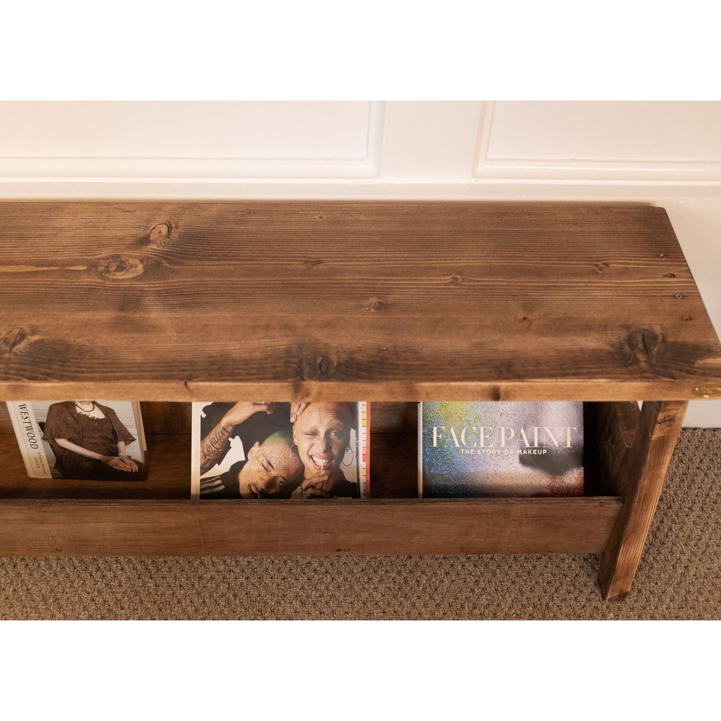 ARVID: Reclaimed Wood Storage Bench, Choice Of Sizes+Colours
