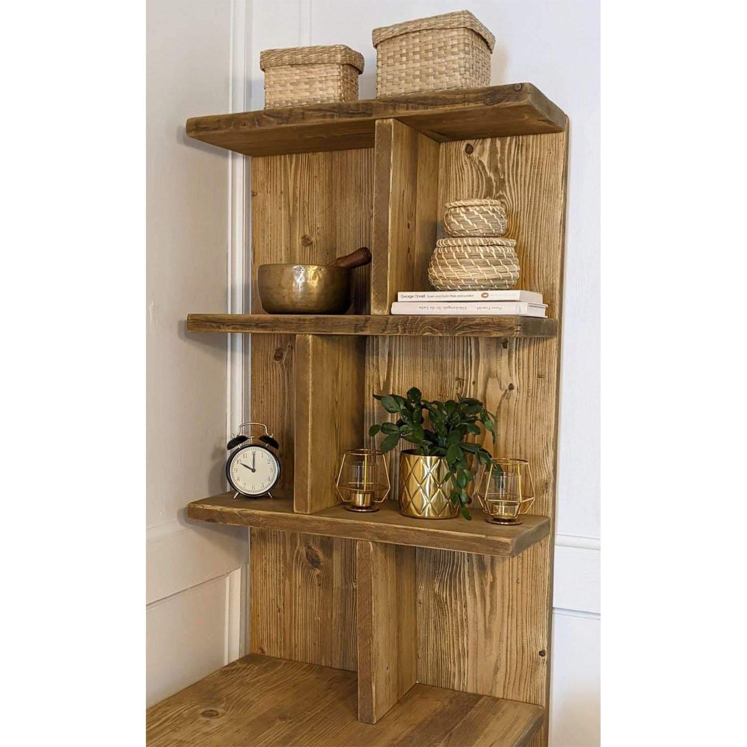 Desk With Integrated Bookshelf - RizAndMicaMake