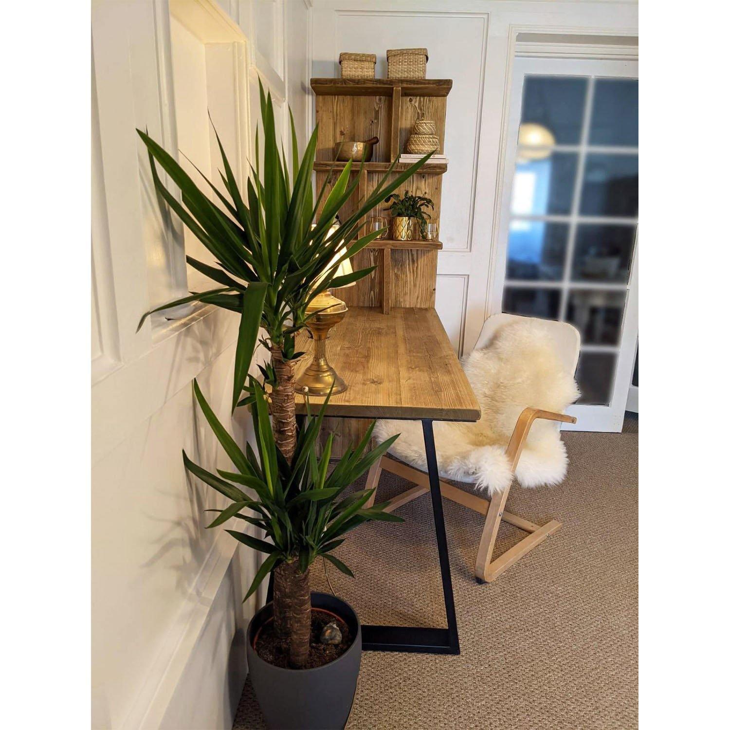 Desk With Integrated Bookshelf - RizAndMicaMake