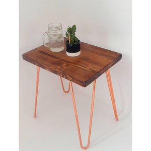 Manu Wood Stool / Side Table - RizAndMicaMake