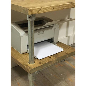 Scaffold Desk With Shelf - RizAndMicaMake