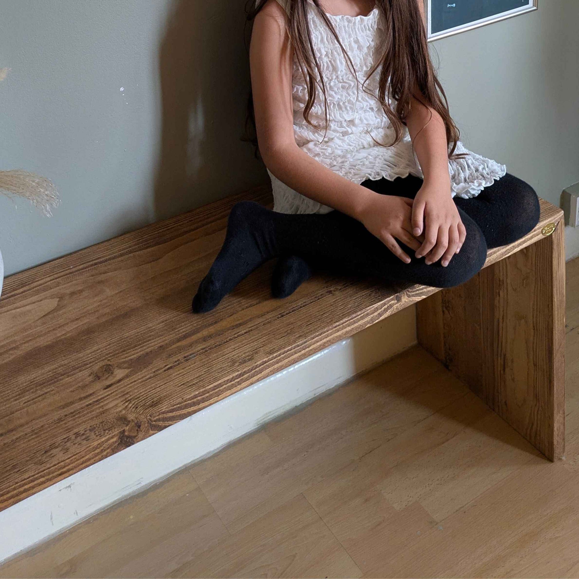 RAVI: Reclaimed Solid Wood Bench with Mitre Join