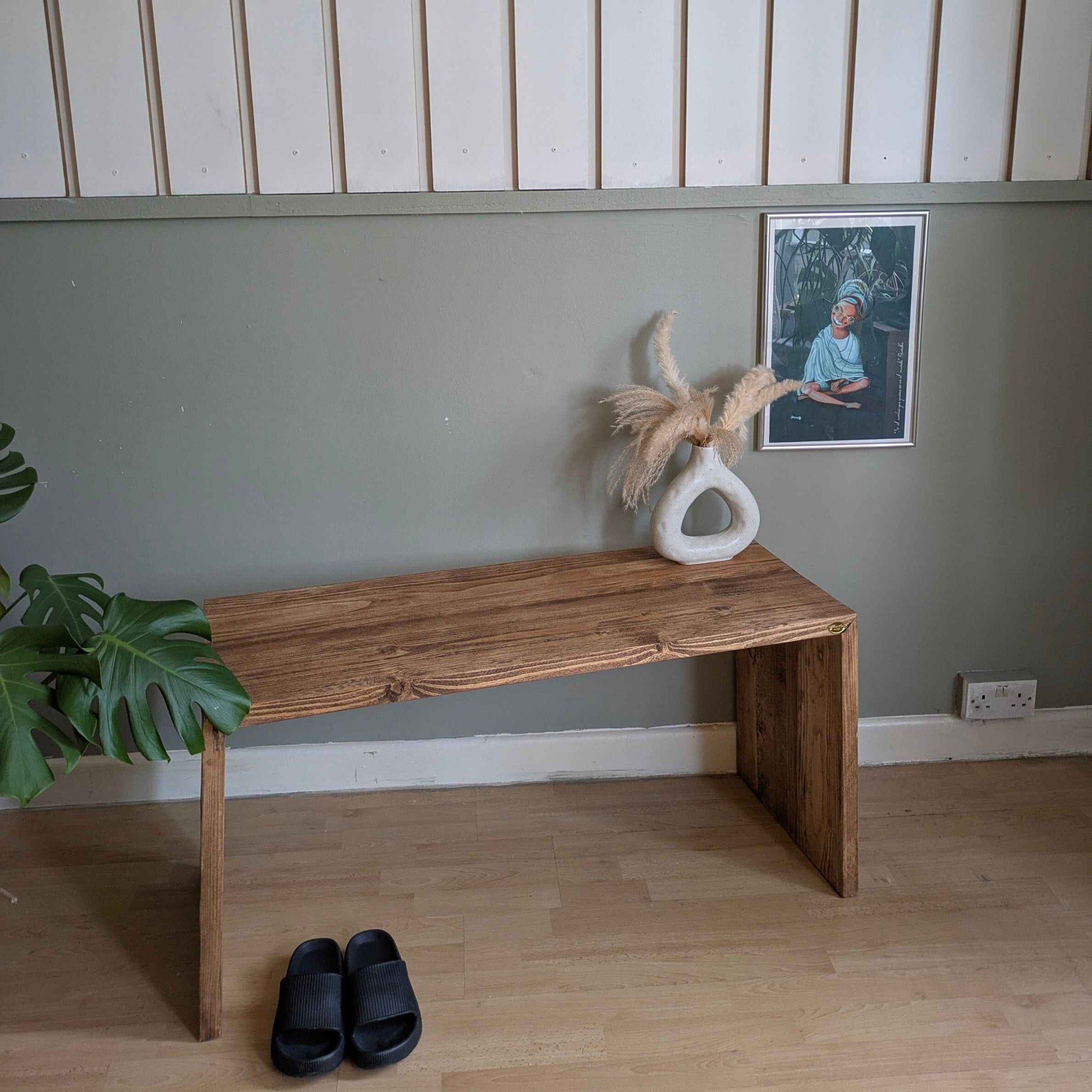 RAVI: Reclaimed Solid Wood Bench with Mitre Join