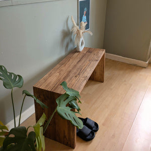 RAVI: Reclaimed Solid Wood Bench with Mitre Join