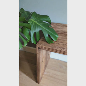 RAVI: Reclaimed Solid Wood Bench with Mitre Join