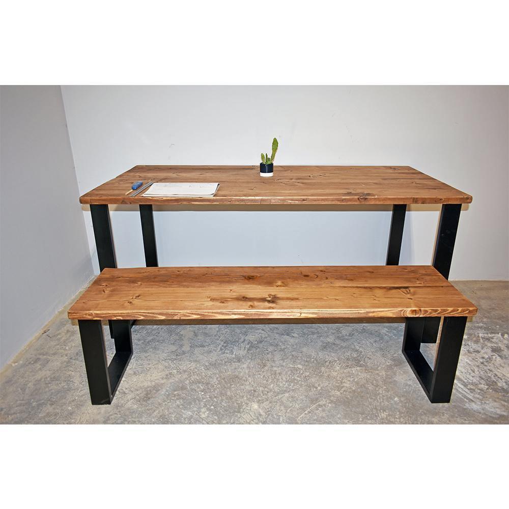 LUDWIG: Box-Steel Dining Table - RizAndMicaMake