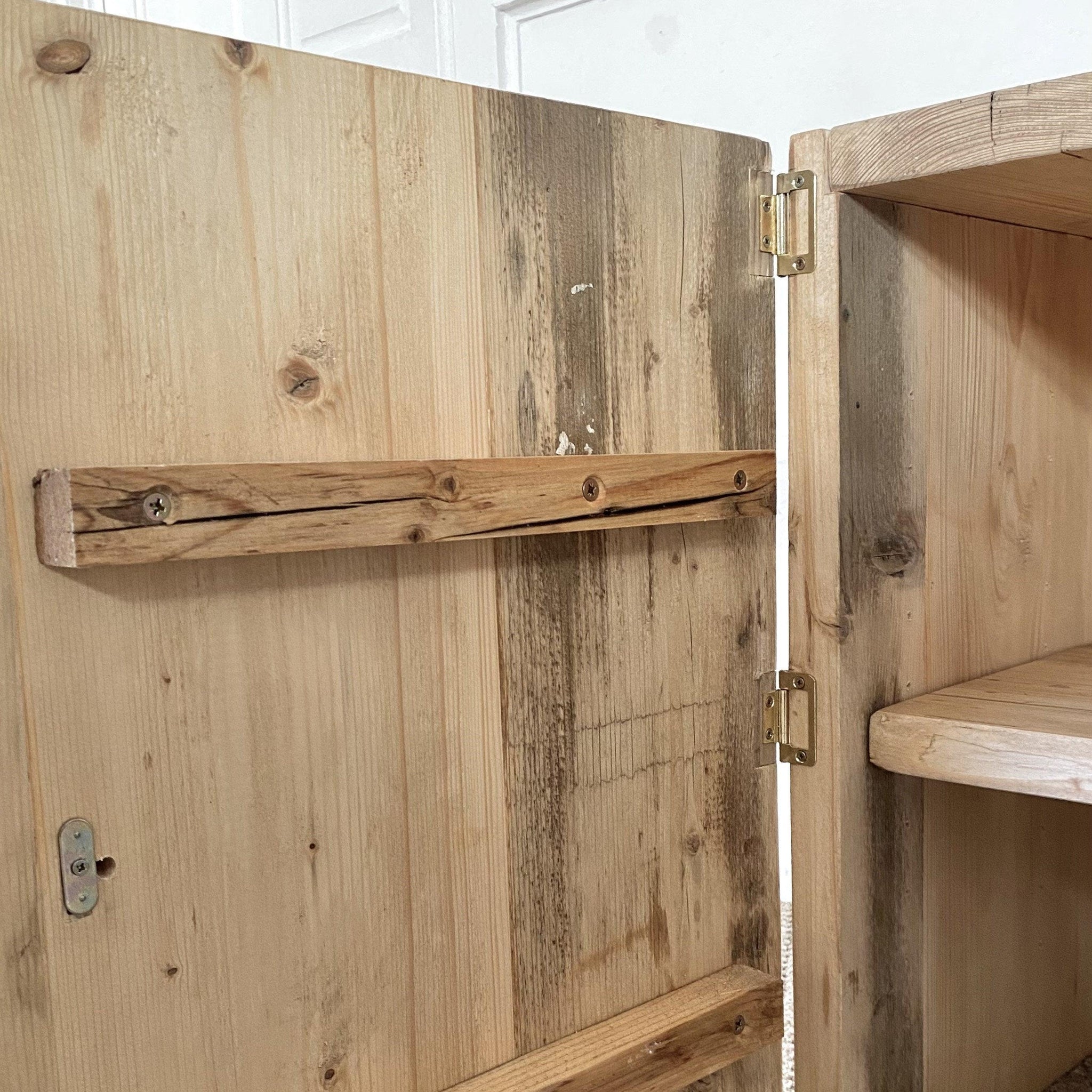 Solid Raud Cupboard PURCI: Reclaimed Solid Wood Cupboard Unit - RizAndMicaMake