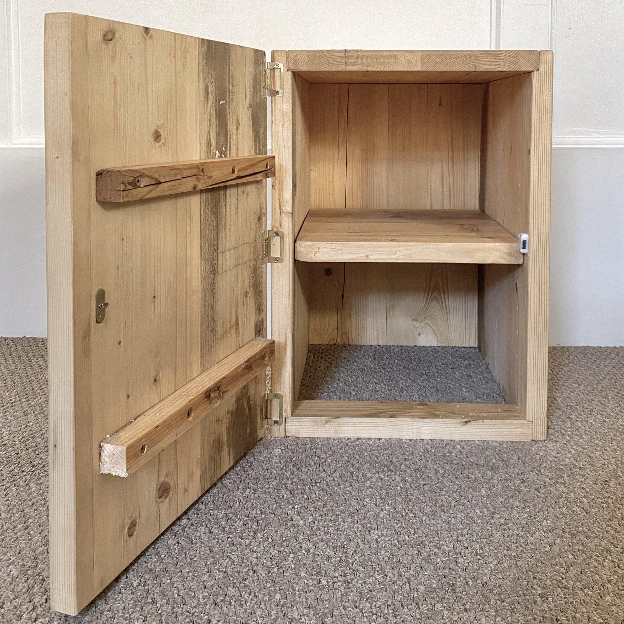 Solid Raud Cupboard PURCI: Reclaimed Solid Wood Cupboard Unit - RizAndMicaMake