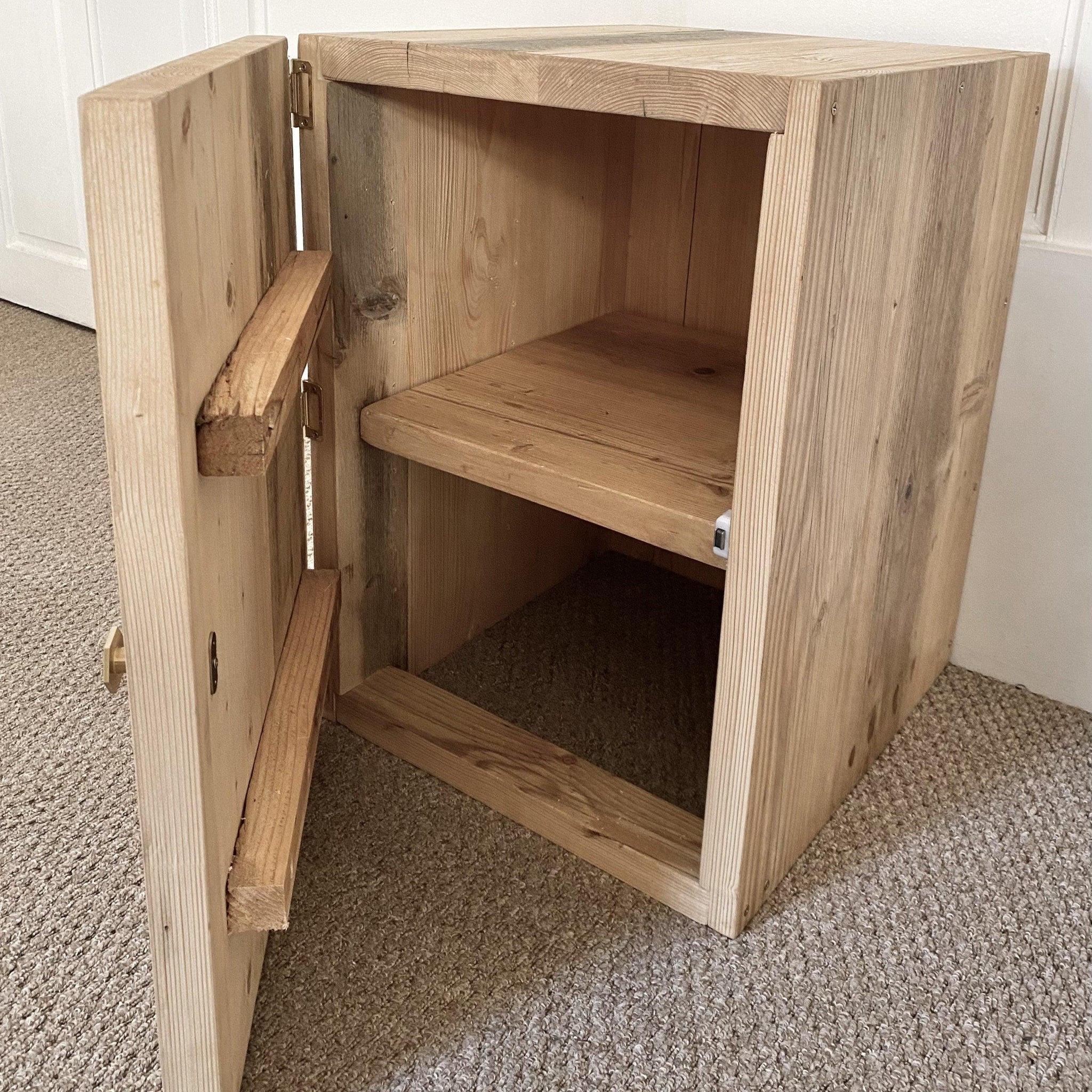 Solid Raud Cupboard PURCI: Reclaimed Solid Wood Cupboard Unit - RizAndMicaMake