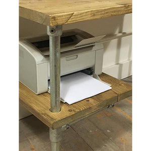 Scaffold Desk With Shelf - RizAndMicaMake